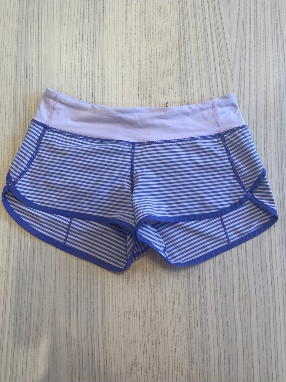 Purple and pink lululemon striped speed ups size 4